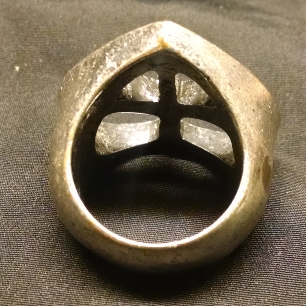Rare Vintage Antique Style Heart Peace Sign Ring - Picture 7 of 14